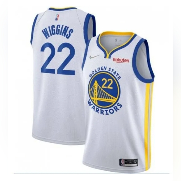 Nike Other - Nike Andrew Wiggins 22 Golden State Warriors White Swingman Player Jersey XL 52